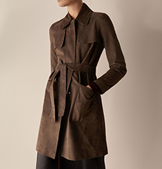  SUEDE TRENCH 