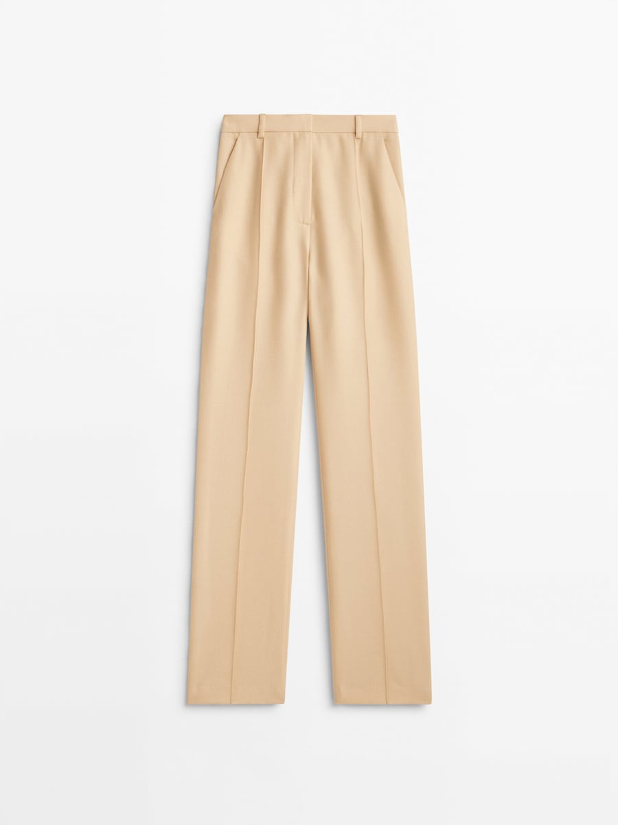 Wool suit trousers 