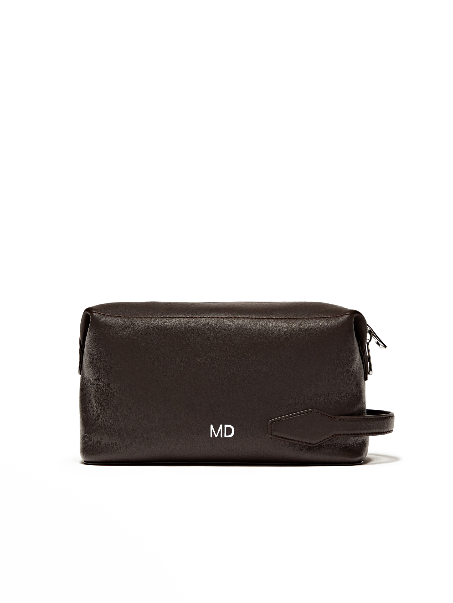 NAPPA LEATHER TOILETRY BAG WITH ZIP