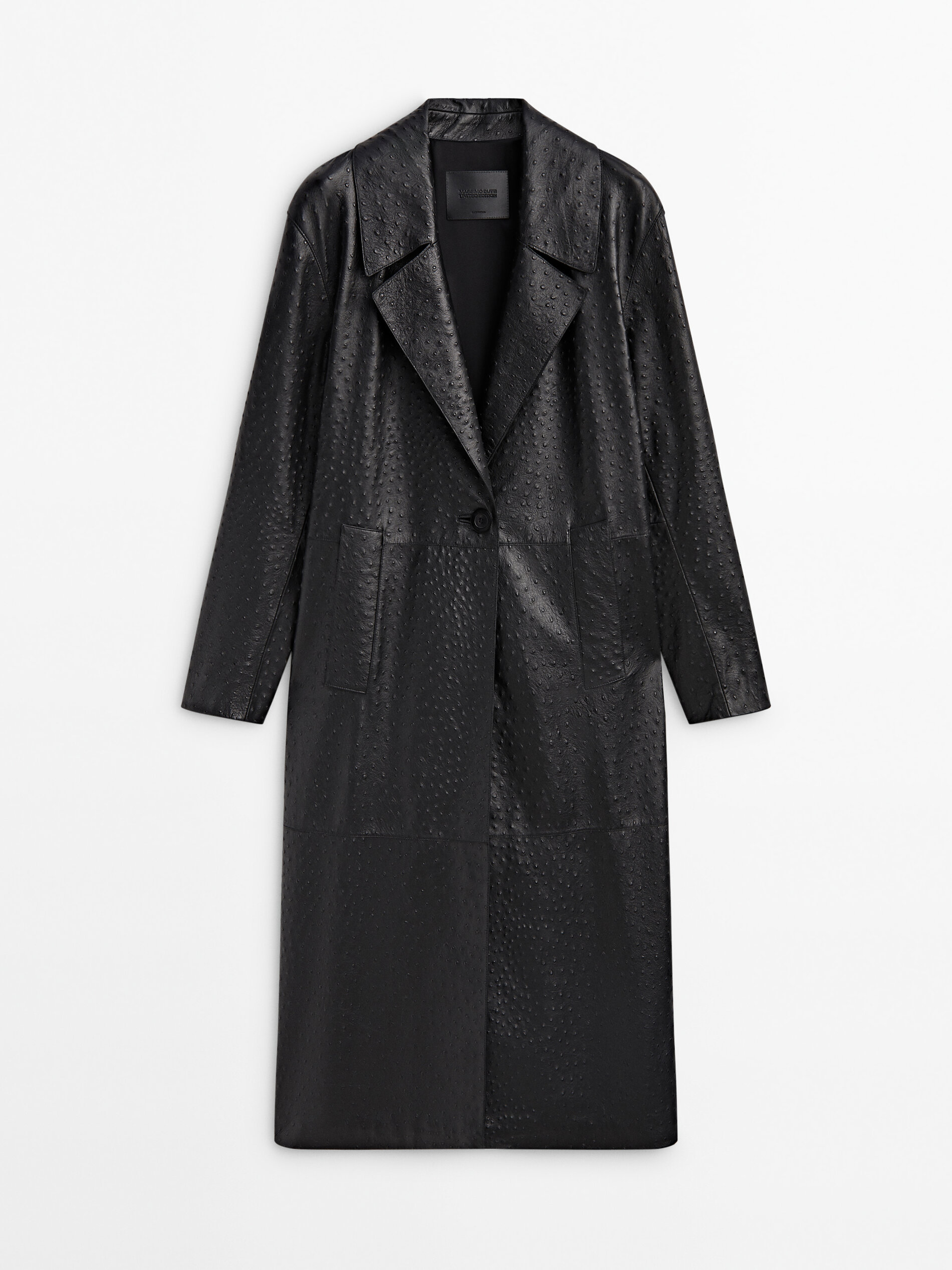 EMBOSSED NAPPA LEATHER COAT - LIMITED EDITION