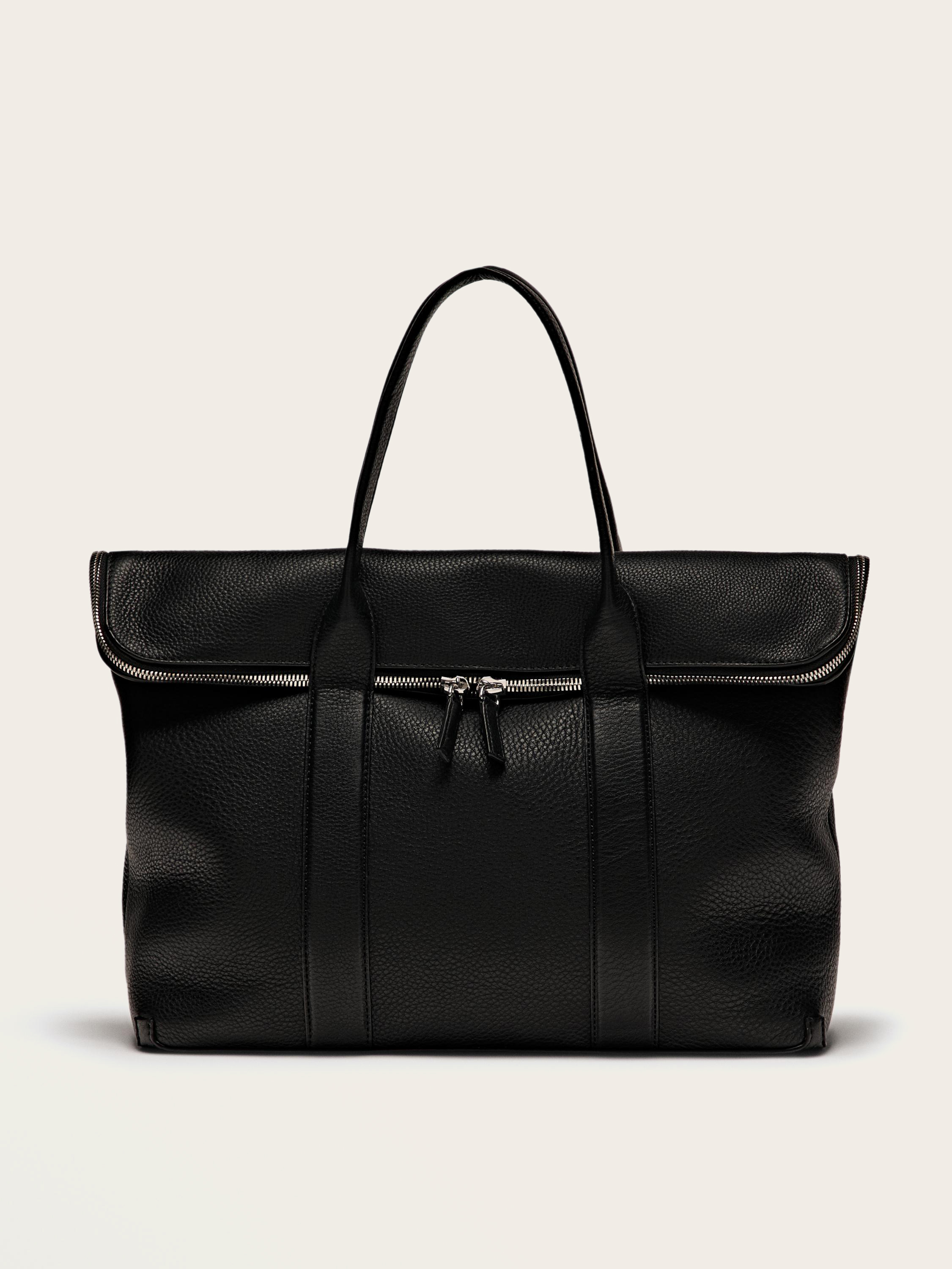 SOFT GRAINY LEATHER BRIEFCASE 