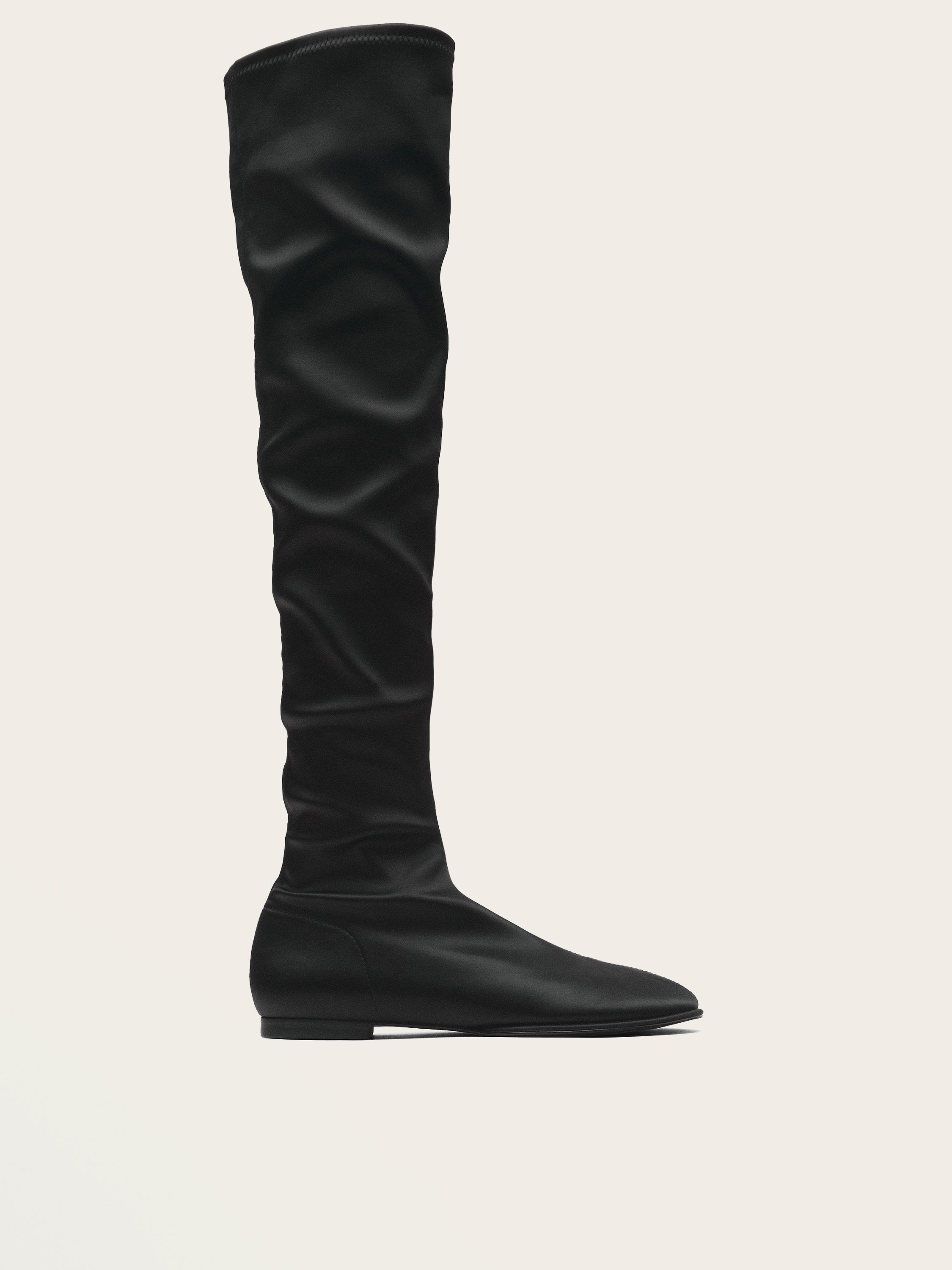 Flat satin boots - Limited Edition 