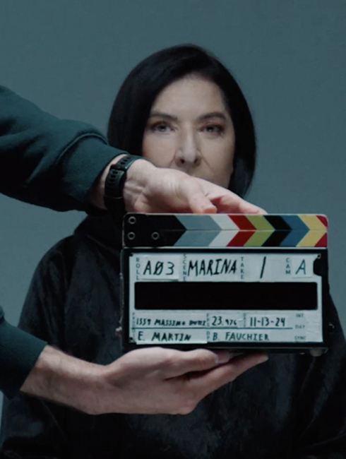 Fotograma del film de Marina Abramović x Massimo Dutti