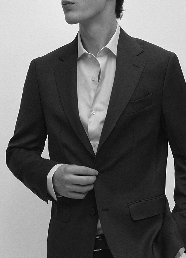 Americana traje lana fría