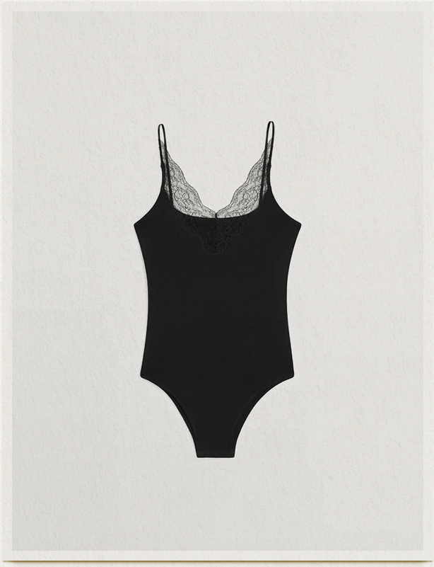 Lace detail bodysuit