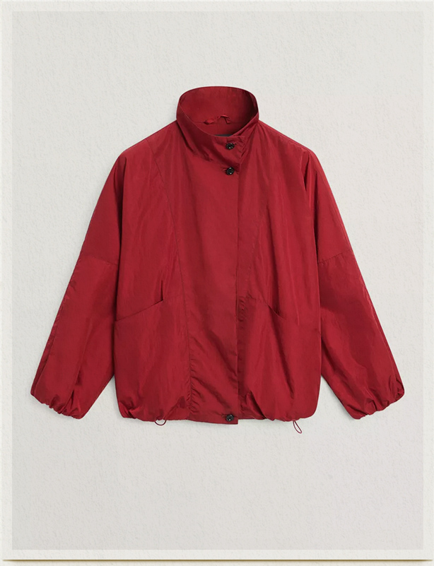 red bomber jacket