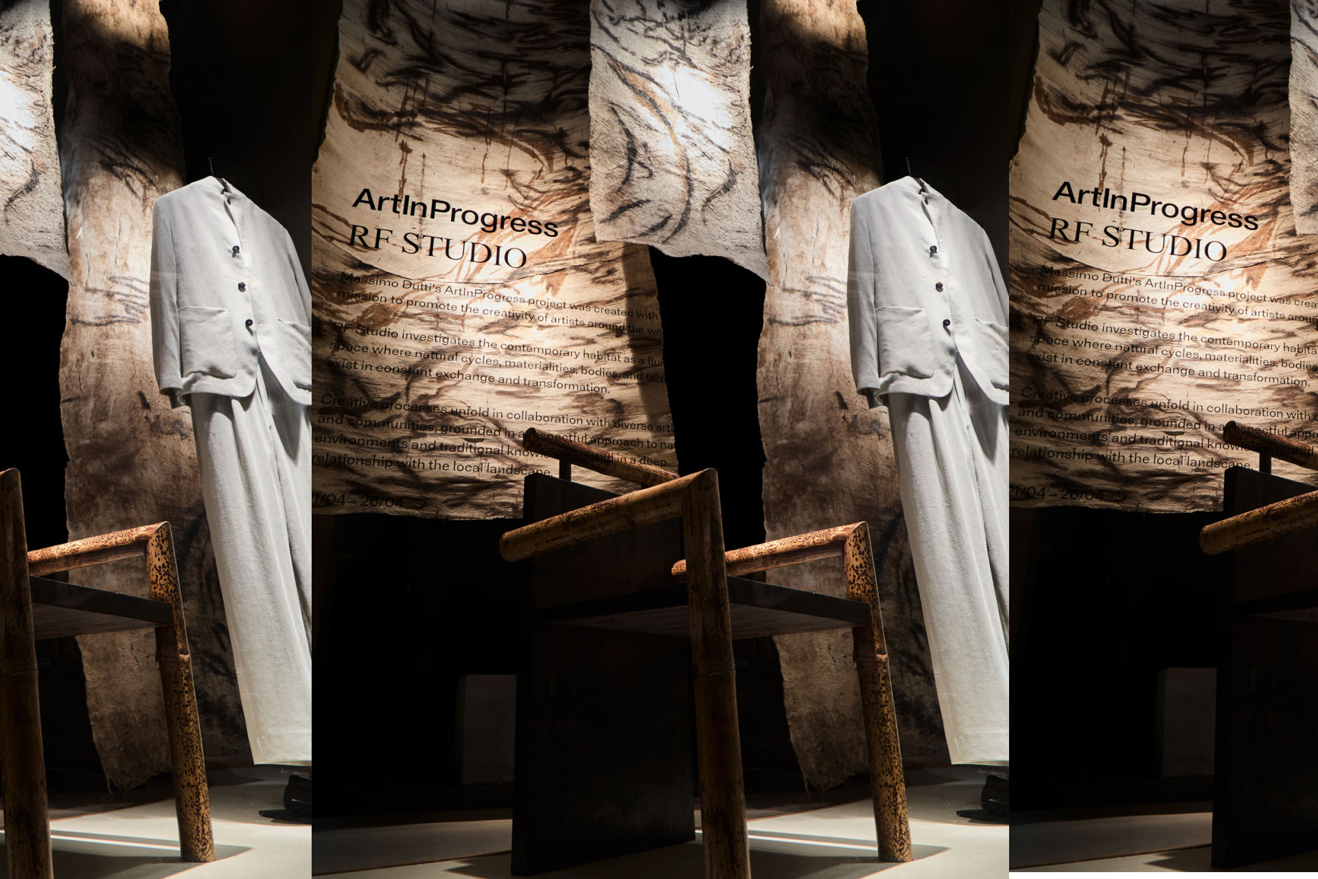 Massimo Dutti x RF Studio en el Salone de Milán