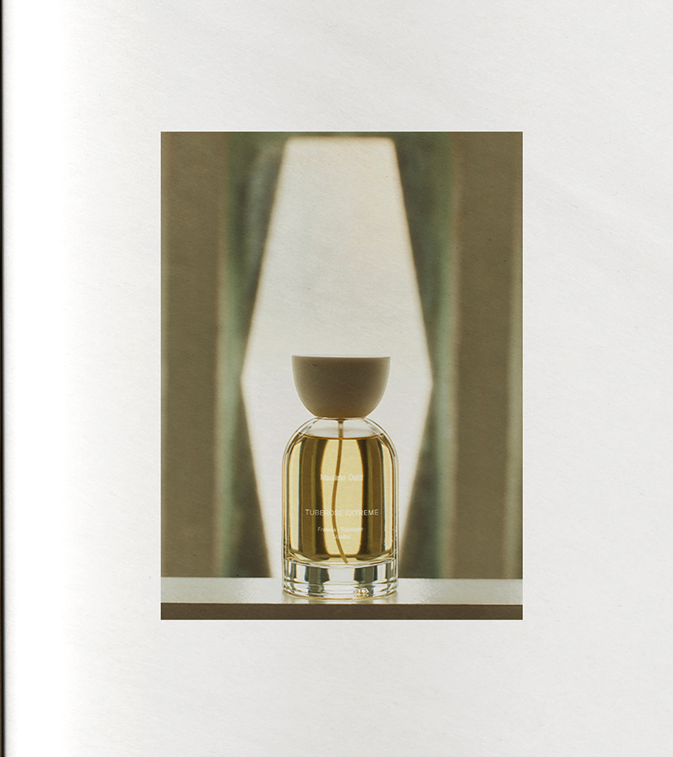 Tuberose Extreme Eau de Parfum on a light surface