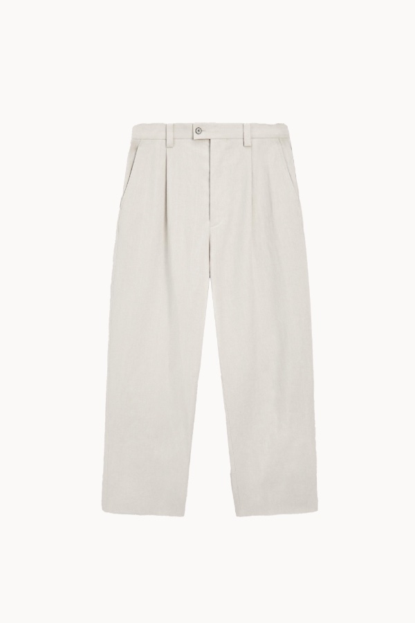 100% linen suit trousers