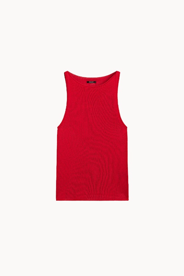 Top de punto fino halter