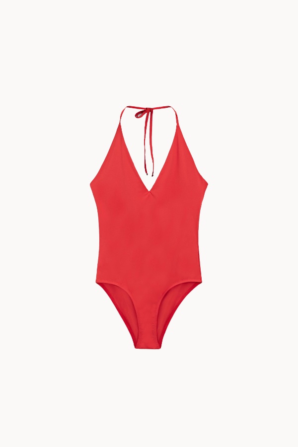 Bañador escote pico halter