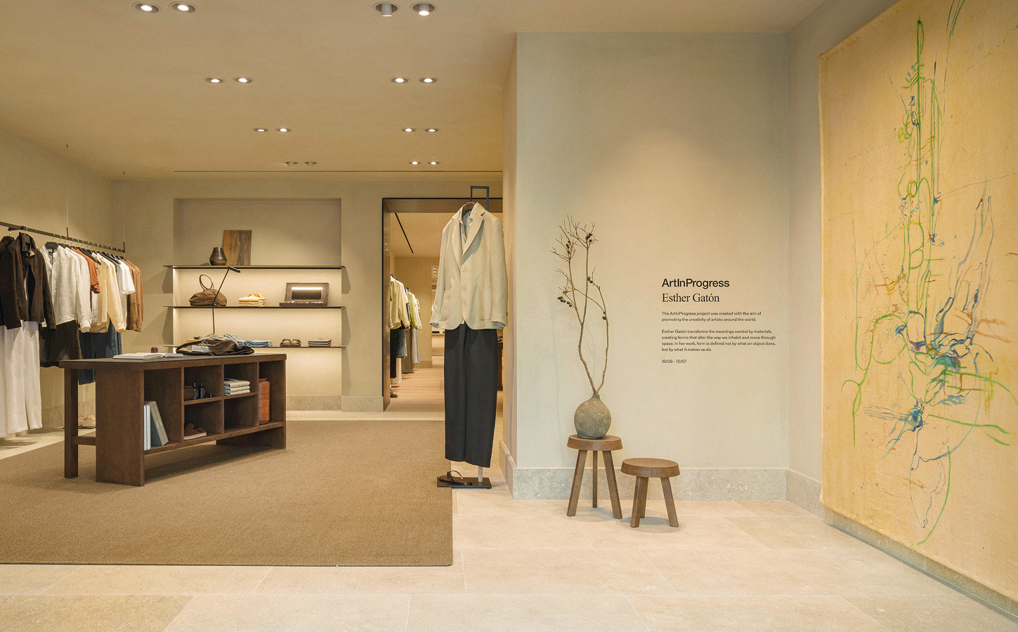 Interior de la tienda — Art in Progress, Massimo Dutti Lisboa