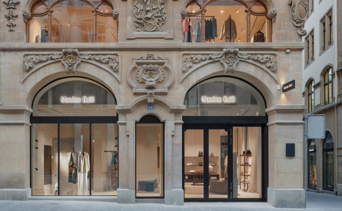 Fachada de la nueva tienda de Massimo Dutti en Freie Strasse — Massimo Dutti Basilea