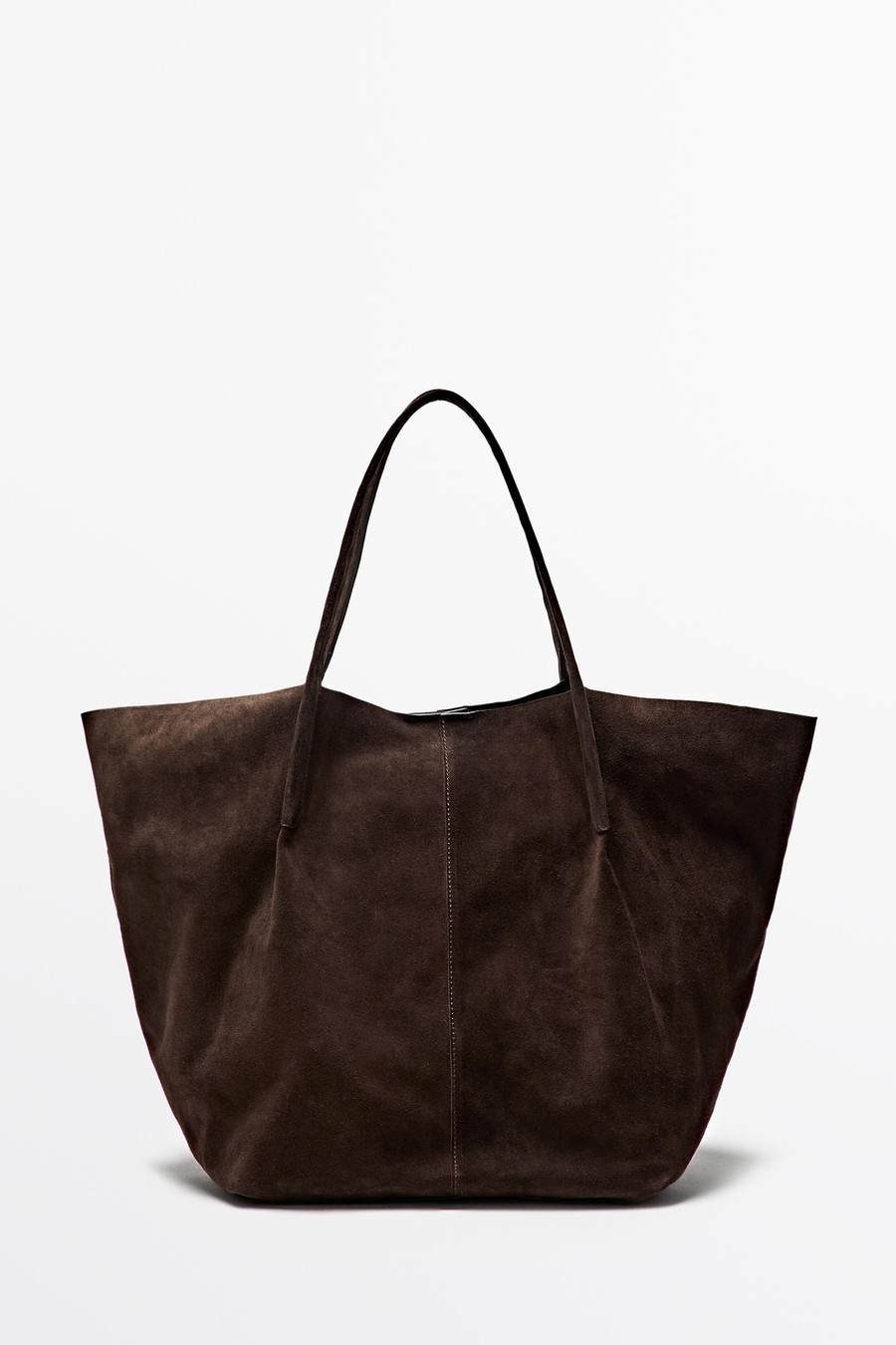 Suede leather tote bag — Massimo Dutti Summer Days