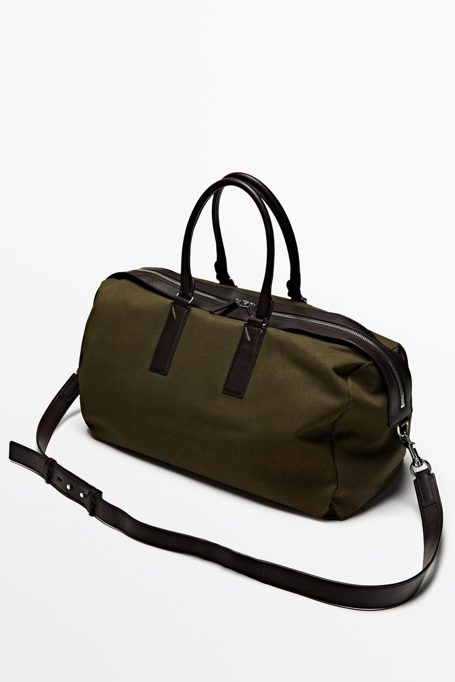 Travel bag with nappa leather details — Massimo Dutti Summer Days