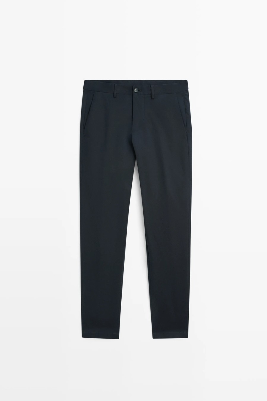 Slim-fit cotton blend trousers — Massimo Dutti Summer Days