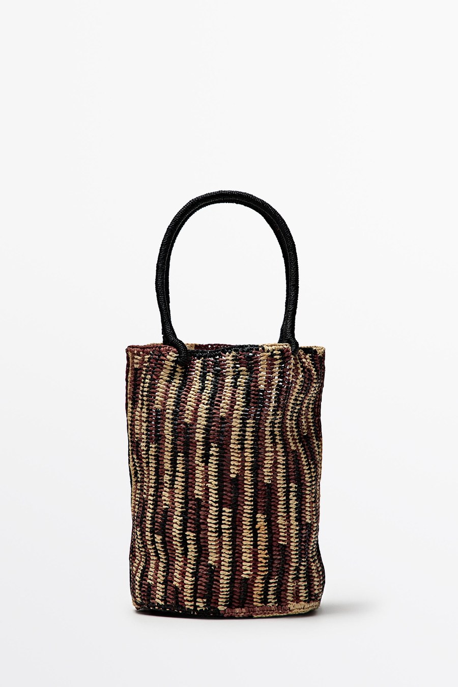 Mini raffia bucket bag — Massimo Dutti Summer Nights