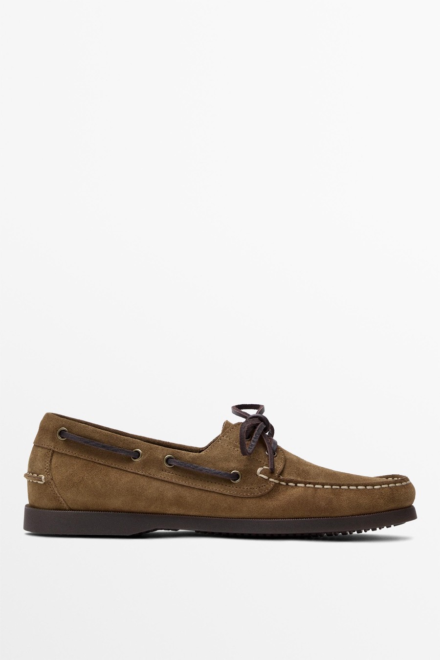 Leather boat shoes — Massimo Dutti Summer Days