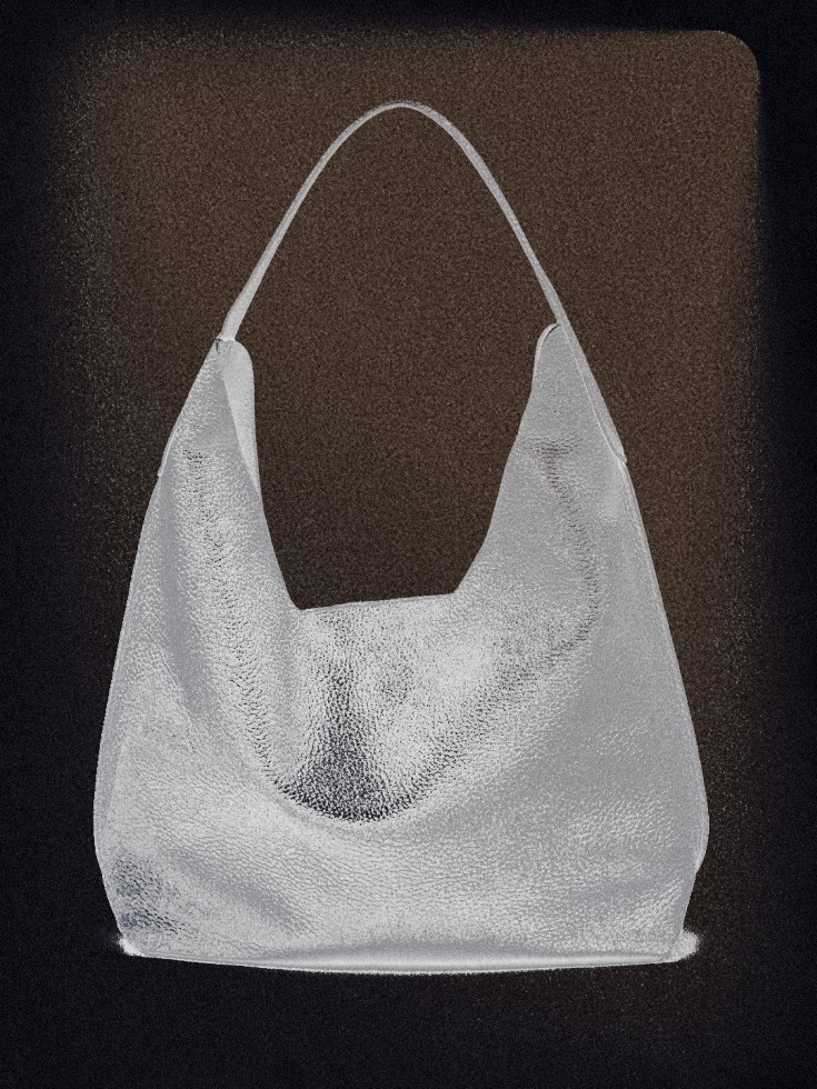Medium Boho bag against a brown background — Massimo Dutti