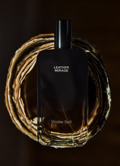 Leather Mirage bottle on a rope wreath — Massimo Dutti