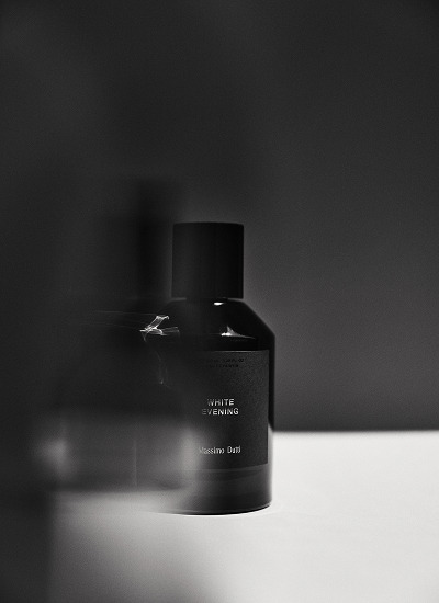 White Evening bottle in dim light — Massimo Dutti