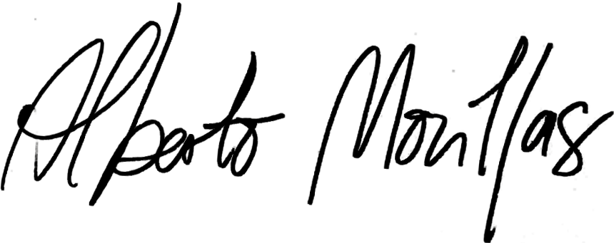 Signature of Alberto Morillas