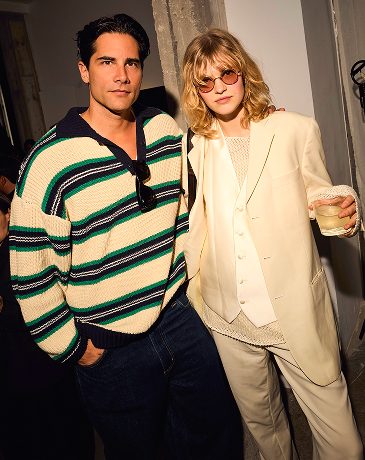 Alvaro Beamud and Aivita Muze at the Limited Edition presentation in Paris — Massimo Dutti