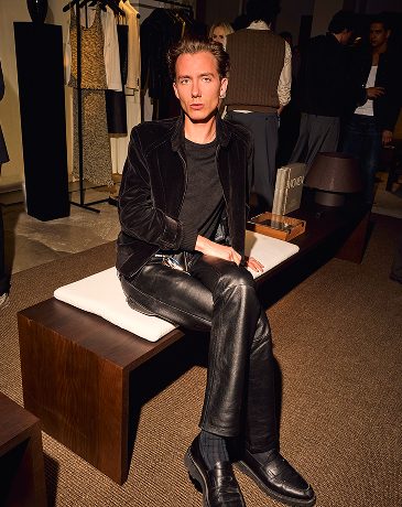 Paul Hameline at the Limited Edition presentation in Paris — Massimo Dutti