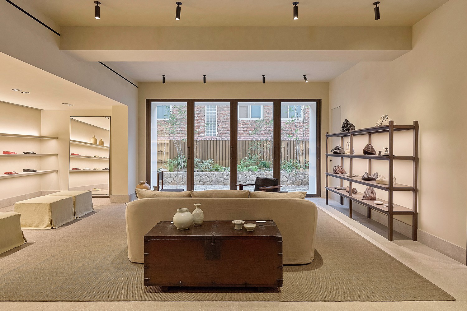 Interior of the Hannam store, lounge area — Massimo Dutti Seoul