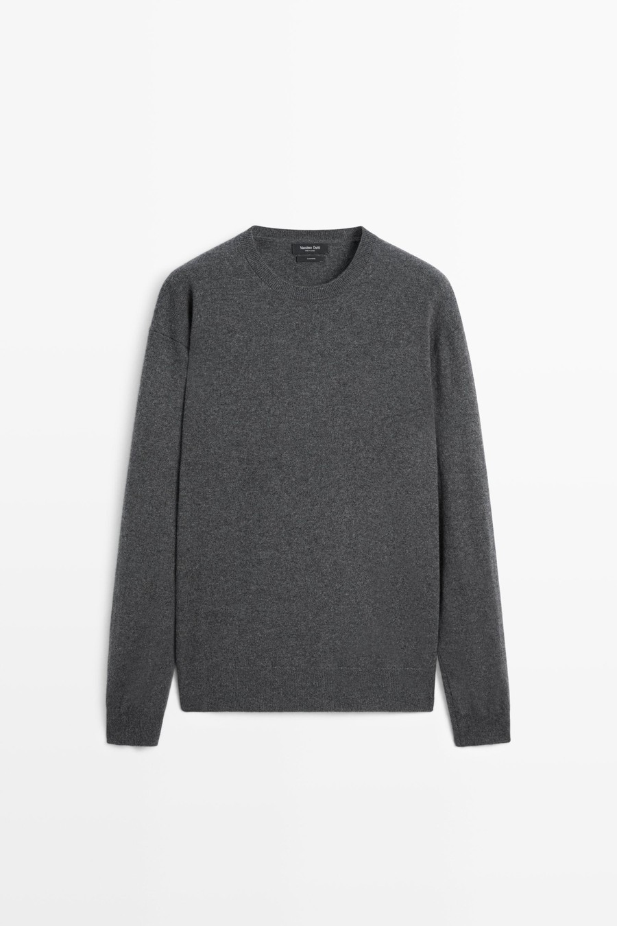 100% cashmere crew-neck knit sweater — Massimo Dutti Fall Treasures