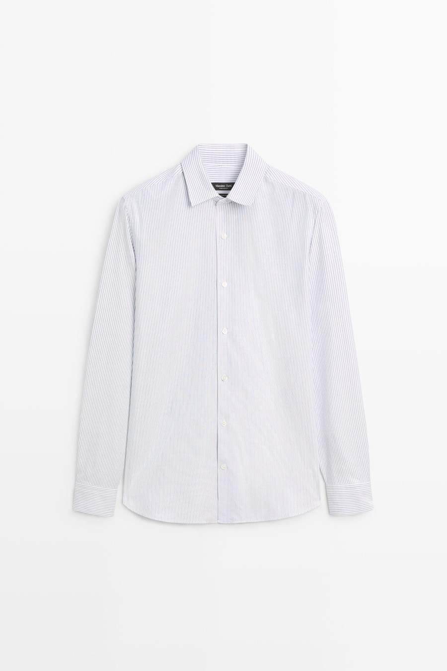 Regular-fit striped cotton Oxford shirt — Massimo Dutti Fall Treasures