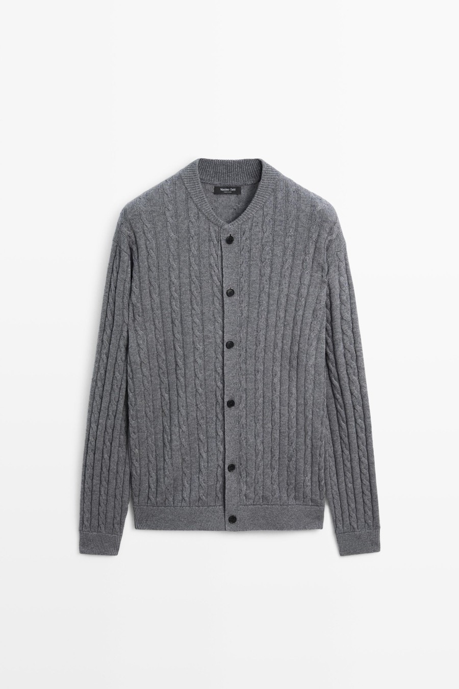 Cable-knit bomber cardigan — Massimo Dutti Fall Treasures