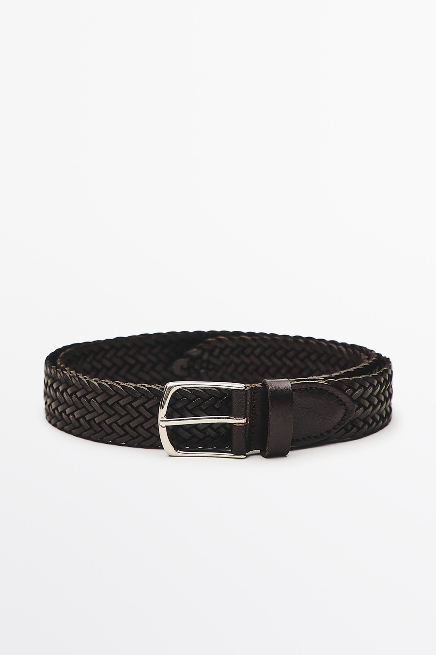 Braided nappa leather belt — Massimo Dutti Fall Treasures