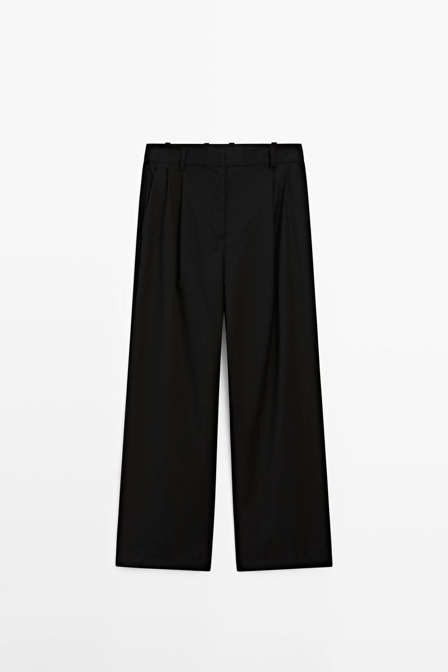 Extra-fine wool pleated trousers — Massimo Dutti Fall Treasures