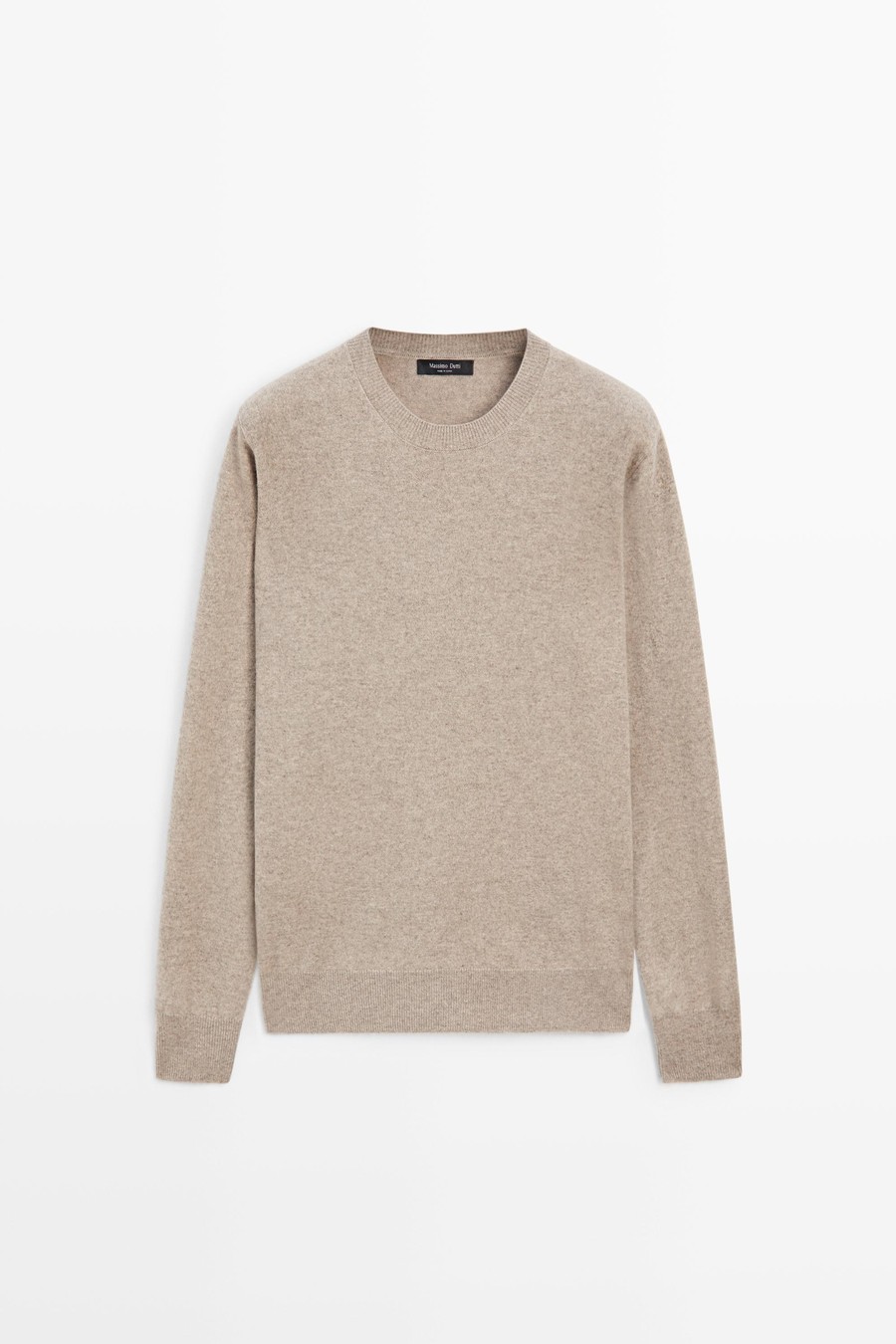 Wool-blend crew-neck knit sweater — Massimo Dutti Fall Treasures