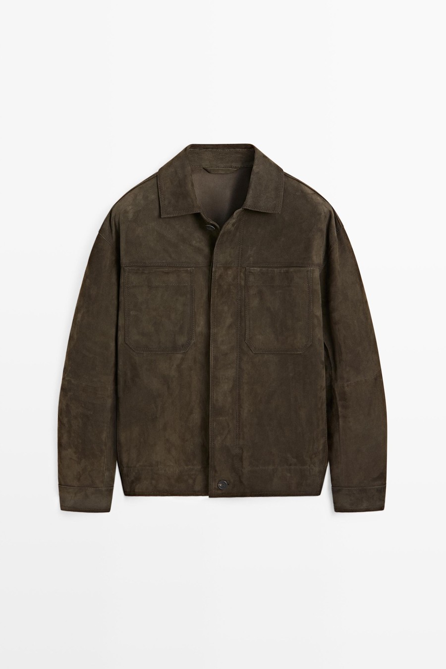 Relaxed-fit suede jacket — Massimo Dutti Fall Treasures