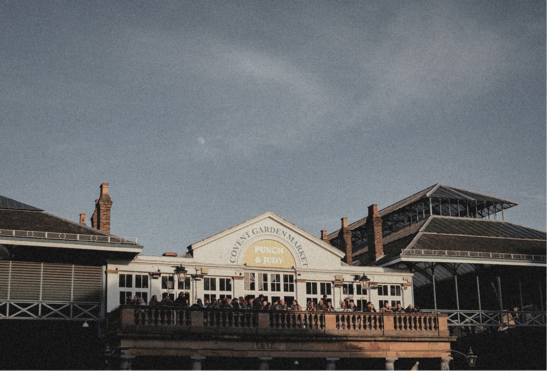 The market roofs of Covent Garden Piazza — Massimo Dutti London Fashion Week