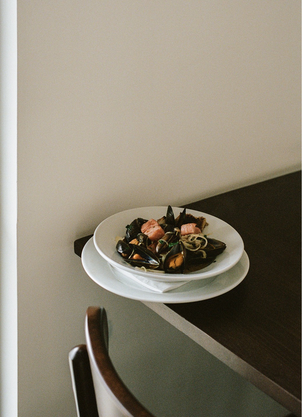 A Café Cecilia dish on the table — Massimo Dutti London Fashion Week