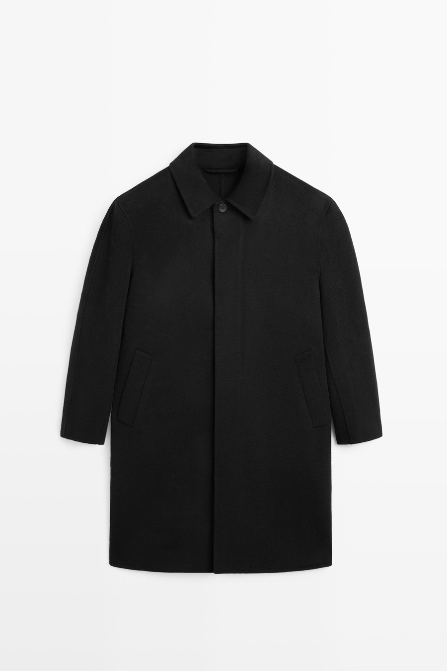 Double-faced wool blend coat — Massimo Dutti London Fashion Week
