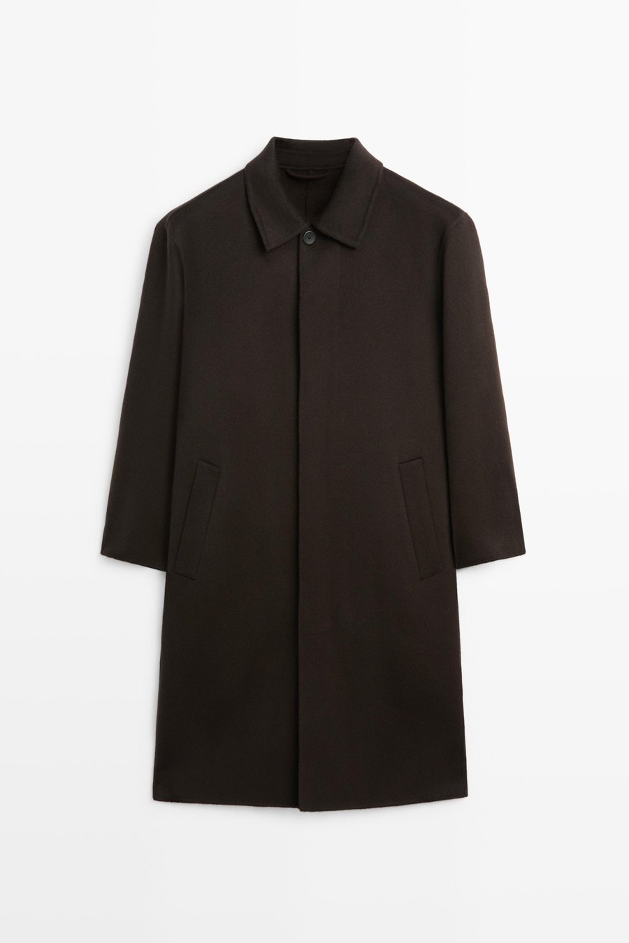 100% cashmere double-faced coat — Massimo Dutti Milan Fashion Week