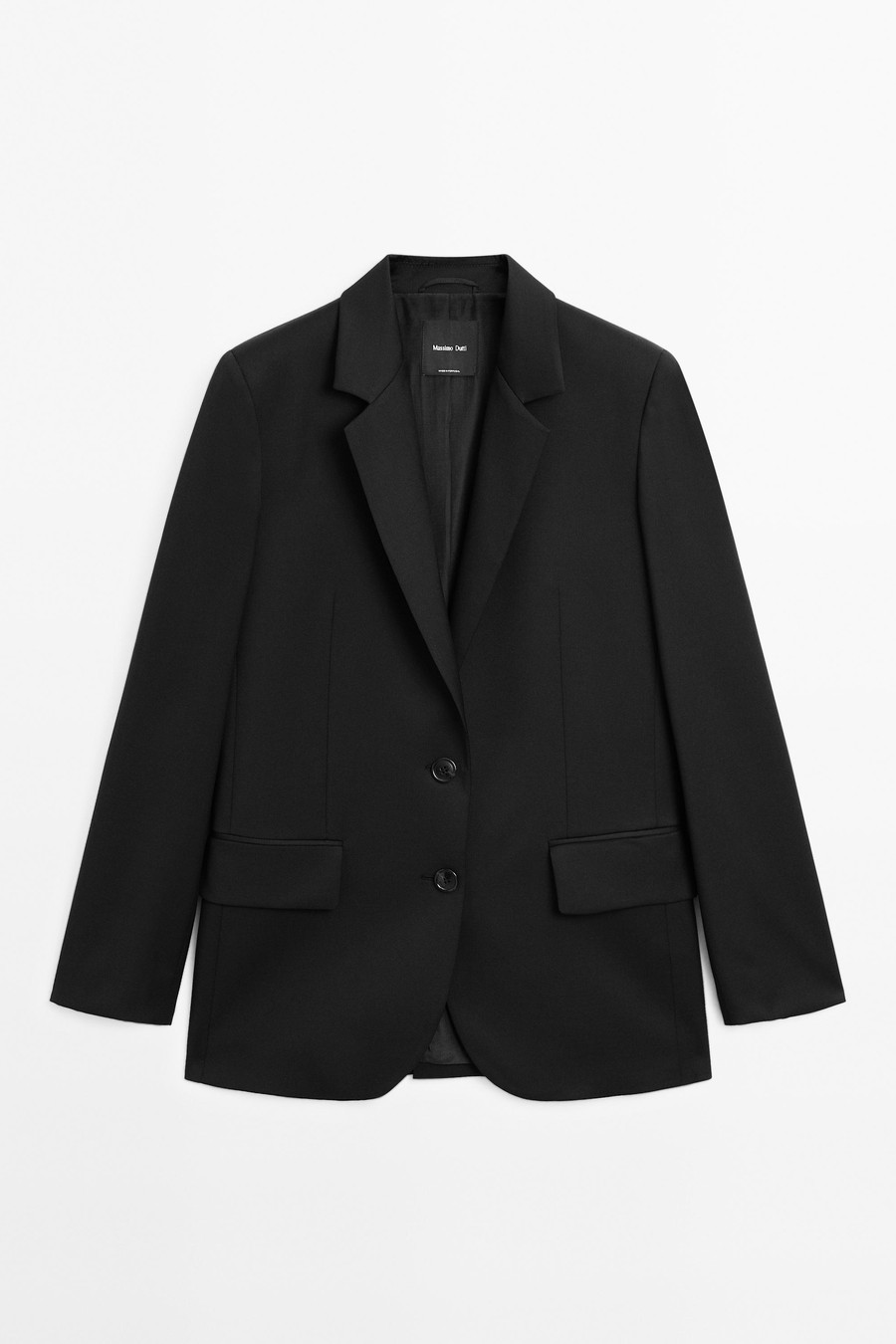 Two-button 100% extra-fine wool blazer — Massimo Dutti NY Fashion Week