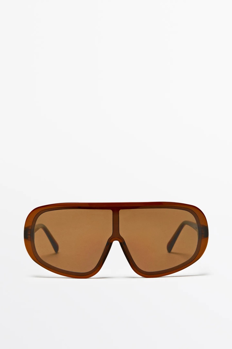Oversized wrap sunglasses — Massimo Dutti NY Fashion Week