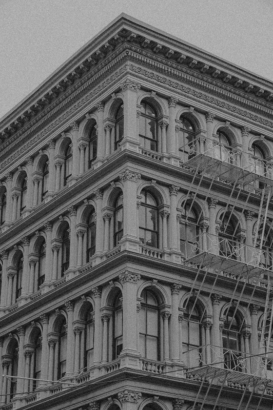 Cast-iron façade of the Haughwout Building, SoHo — Massimo Dutti NY Fashion Week
