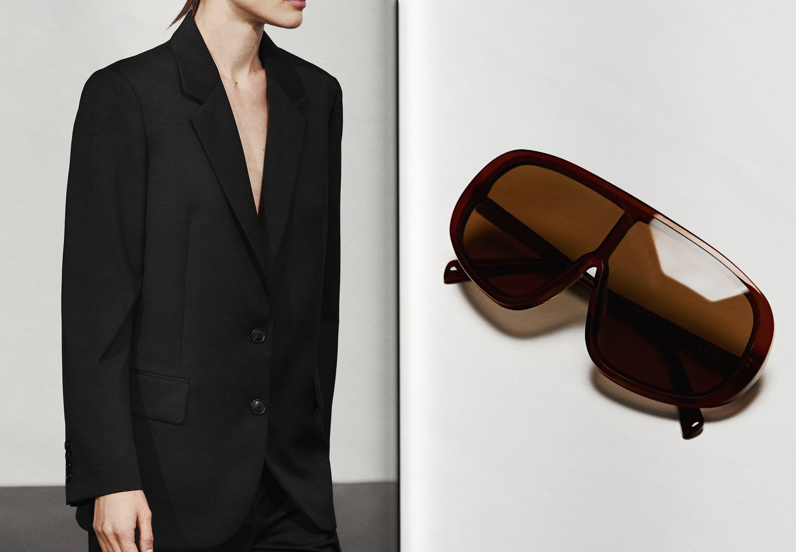 The Look 03: black blazer and sunglasses — Massimo Dutti NY Fashion Week