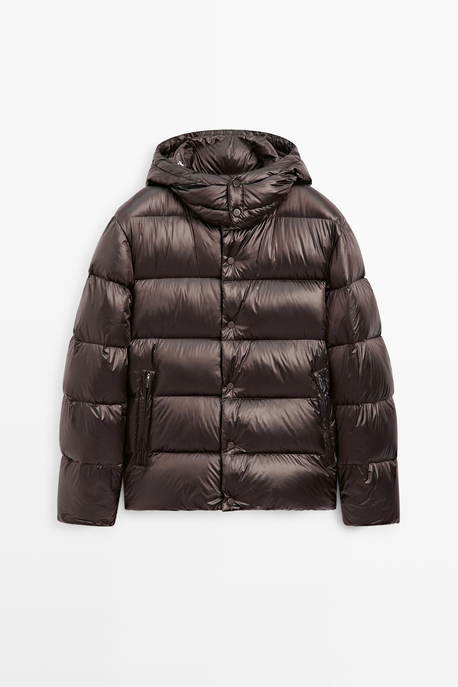 Shiny Puffer Jacket — Massimo Dutti Puffer Jackets