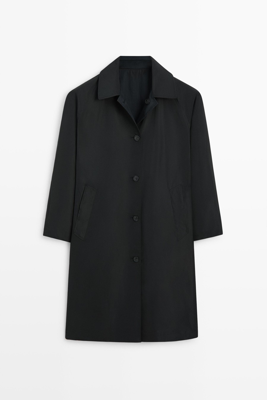 Long reversible technical parka — Massimo Dutti The Trench Edit