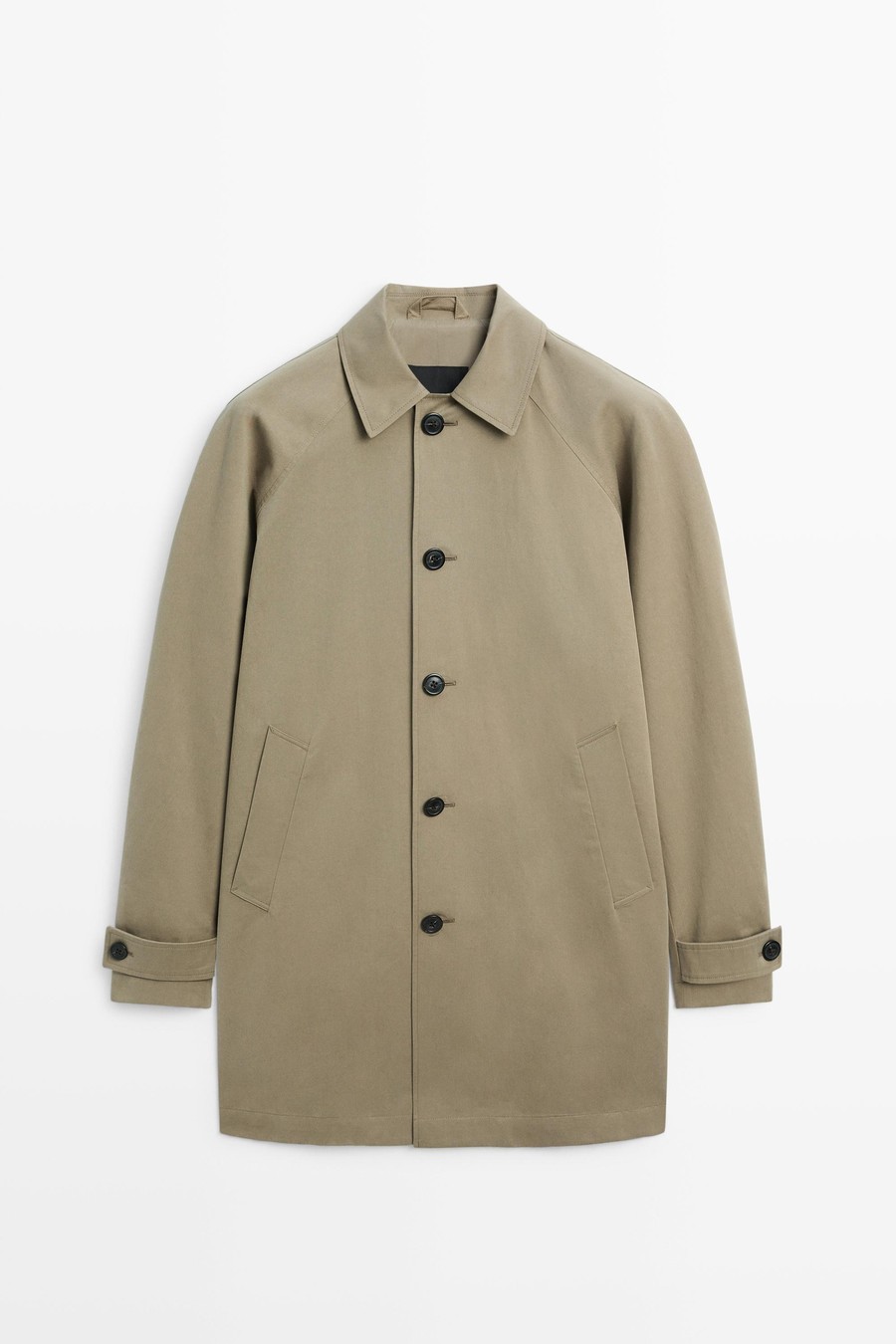 100% cotton long oversized trench coat — Massimo Dutti The Trench Edit