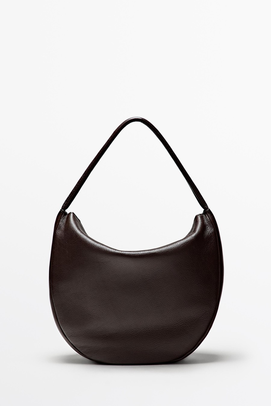 Medium nappa leather slouch bag — Massimo Dutti The Trench Edit