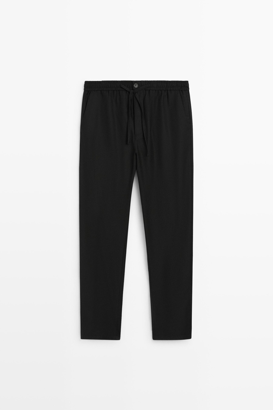 100% wool jogger-fit trousers — Massimo Dutti The Trench Edit