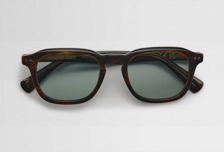 Brown rounded acetate sunglasses — Massimo Dutti Puffer Jackets